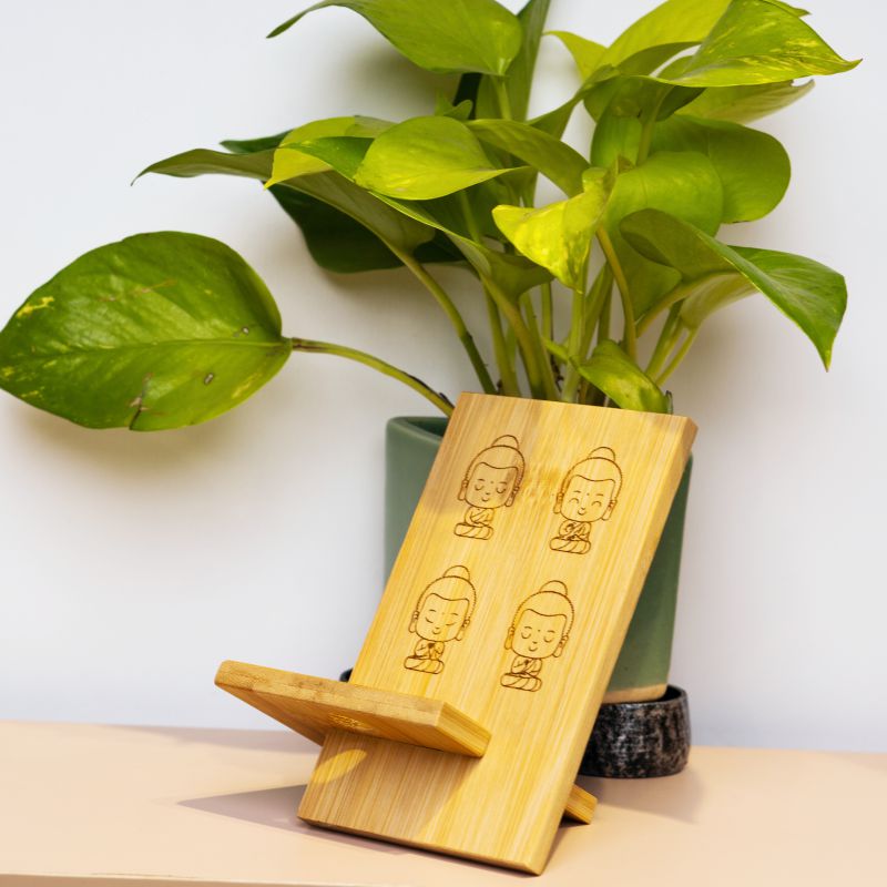 Bamboo Collapsible Mobile Stand