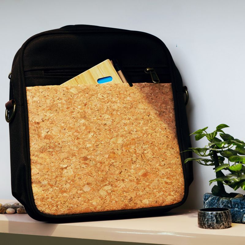 Eco-Friendly Cork Sling Messenger Bag