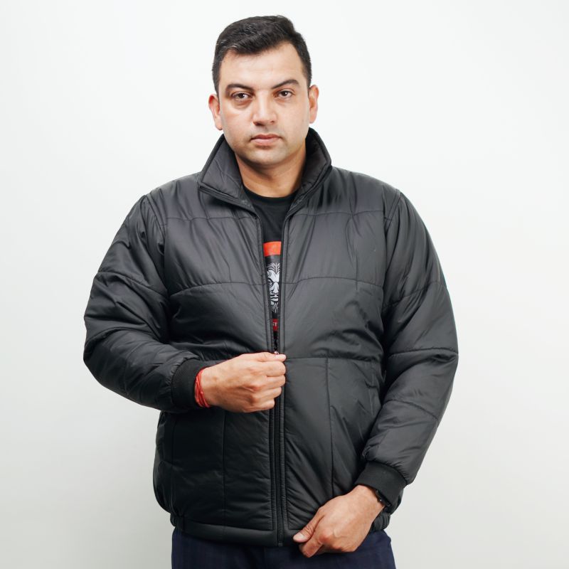 Custom Made Men's Padded Jacket Black