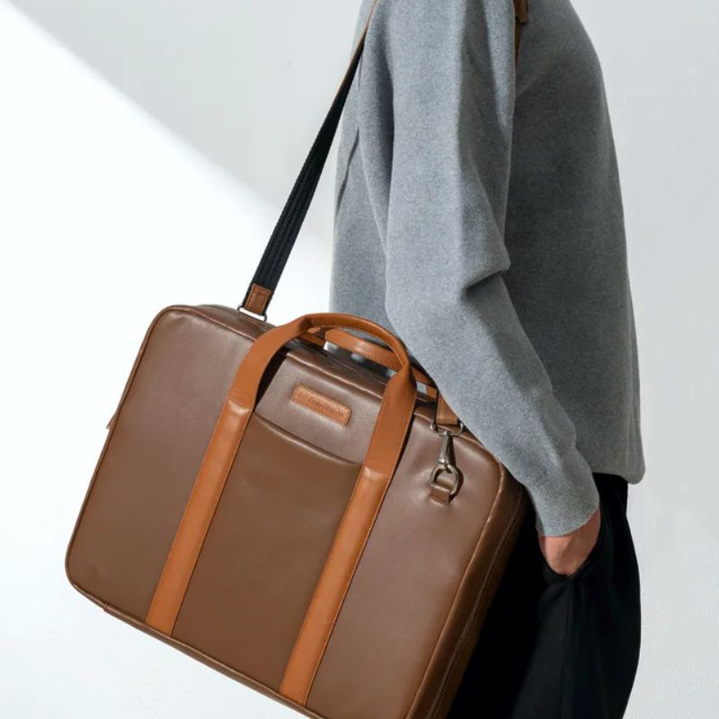 Walnut Brown Urban Classic Briefcase Bag