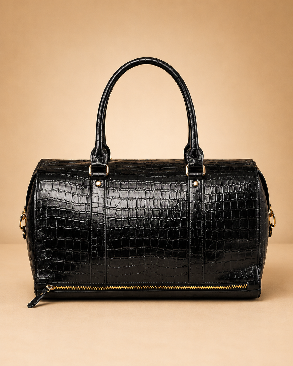Shantanu & Nikhil - Croc-Embossed Leather Duffel Bag