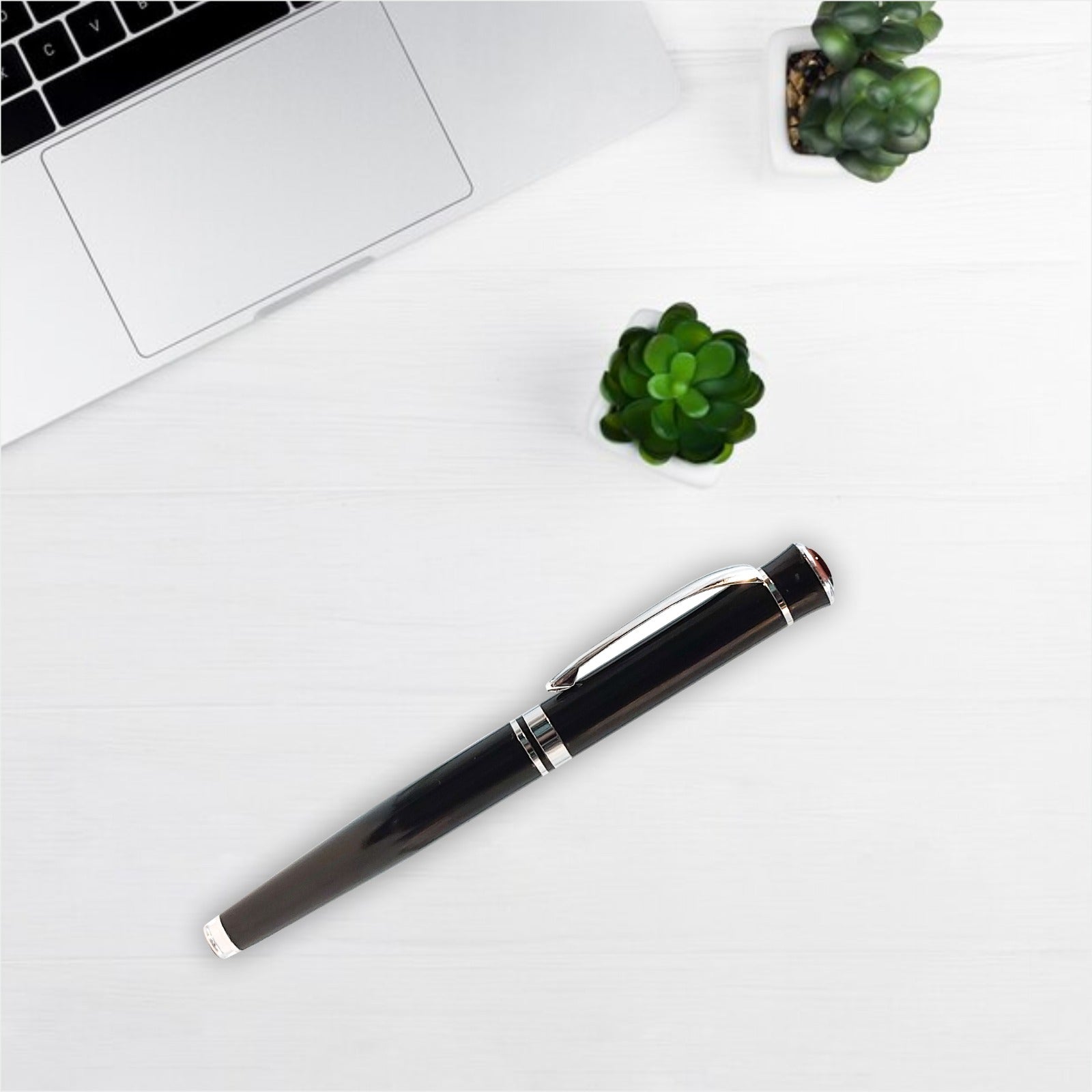 Black Metal Roller Pen